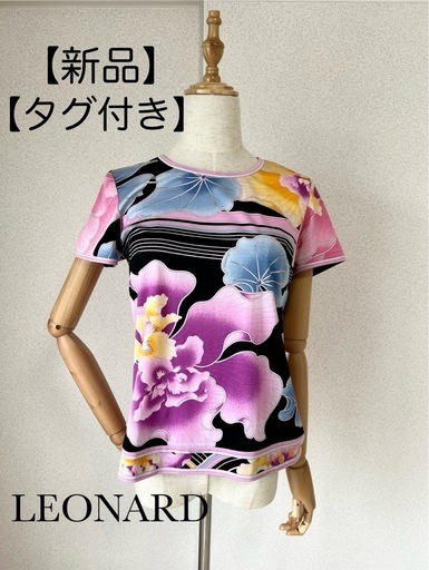 【新品タグ付き】LEONARD半袖　カットソー　40サイズ　フラワー