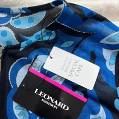 【新品タグ付き】LEONARDカーディガン　薄手羽織 40サイズ　カットソーの画像