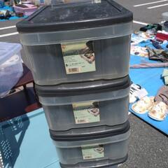 ⚠️お相手決まりました。アイリスオーヤマ　クリアーケース３個セットの画像