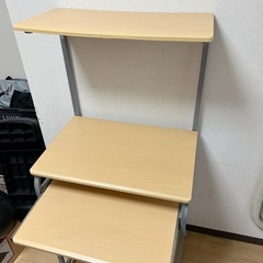 PC 台 机 テーブル  作業台 勉強机 パソコン デスク　仕事 実家整理 家具　の画像