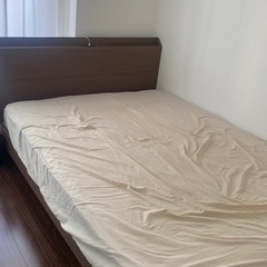 【受取先確定済】ダブルベッド　マットレス付