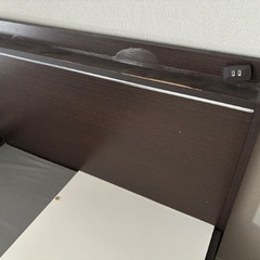 値下げしました。ニトリ ジオチェスト シングルベッドフレームコンセント付き  収納4つの画像