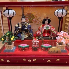 【美品】雛人形 女の子 ライト付き