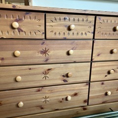 今村工芸家具 パイン材チェスト