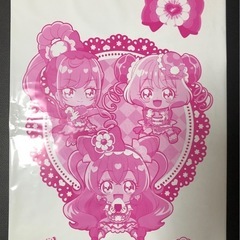 (限定品】クリアファイル、ビニール袋付き、プリキュアス大判タオル、の画像