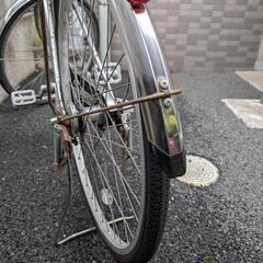 内装3段 27インチ  オートライト  かご付き  ママチャリ  自転車の画像