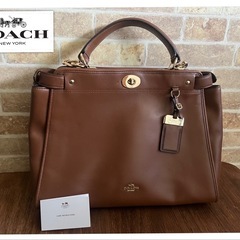 未使用品!!■COACH■ハンドバッグ ショルダーバッグ brown 