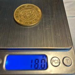 明治三年 二十圓  金貨の画像