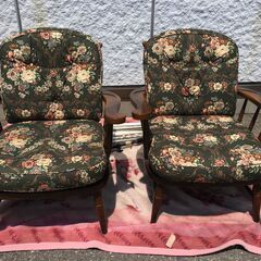 JM19950S)飛騨産業 キツツキ リビングチェア 両肘付き2...