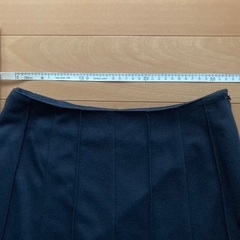 【未使用】スカート　裾レース　黒の画像