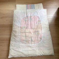 ベビー布団　子供布団　敷布団掛布団セット　うさぎレトロ柄