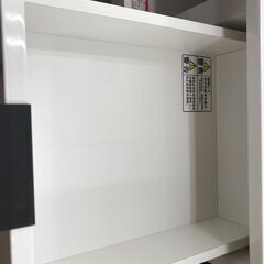 ★ジモティー割あり★KJ10326 ニトリ レンジ台 ホワイト H115×W80×D42 クリーニング済みの画像