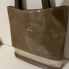 キタムラ　ブラウン　バッグ　拡張の画像