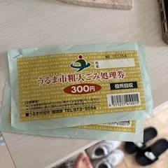 うるま市粗大ゴミ処理券