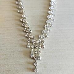 キラキラネックレスとピアス