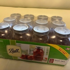 メイソンジャー Ball社製　32oz 946ml 12個 クリ...