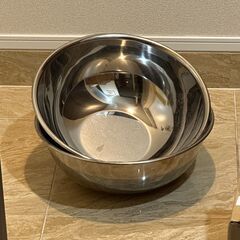 業務用ステンレス調理用ボウル2個セット　