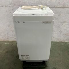 【SHARP】シャープ 縦型洗濯機 ES-GE7B-W 7.0kg 2018年製 動作確認済 ホワイト 全自動電気洗濯機 生活家電 槽クリーン 風乾燥 Y1595