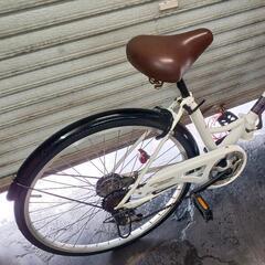 自転車中古折りたたみ　MYPALLAS　APHRODITE　外装6段変速　鍵新品　タイヤ26インチの画像