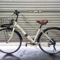 自転車中古折りたたみ　MYPALLAS　APHRODITE　外装6段変速　鍵新品　タイヤ26インチの画像