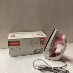 コードつきスチームアイロン National  新品未使用品 ピンクの画像