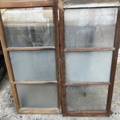 昭和レトロ　ガラス差し上げます！（枠付き）の画像