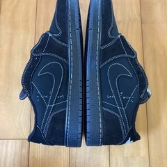 28.5cmトラヴィススコット × ナイキ エアジョーダン1 ロー OG SP "ブラック ファントム"の画像
