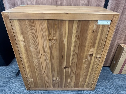 【美品】関家具 アオイ 875 キャビネット 天然木