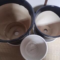 陶器　植木鉢セットの画像