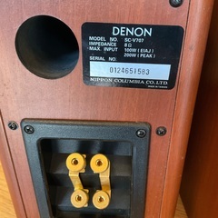 DENON スピーカーシステム　SC-V707 ペア　美品の画像