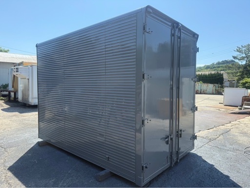 No.923 アルミバン 2t 車  アルミ 箱 バイク 倉庫 トラック コンテナ 米 保管庫 物置 DIY