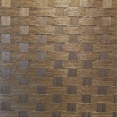 ブラウン　パーテーション 高さ179.5cmの画像