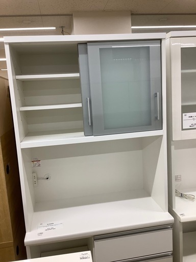 【トレファク　ラパーク岸和田店】松田家具　レンジボード　スライド扉　モイス加工　フルオープン