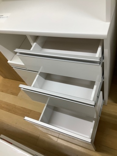 【トレファク　ラパーク岸和田店】松田家具　レンジボード　スライド扉　モイス加工　フルオープン