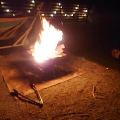 キャンプ仲間⛺️焚き火🔥