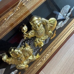 大福・恵比寿・招福飾り・額入り　壁掛け　額縁の画像
