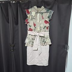 XL ペプラム ミニドレス