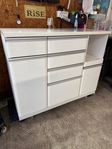 F0223   レンジボード　レンジラック　キッチン収納　キッチンカウンター　食器棚　ニトリ