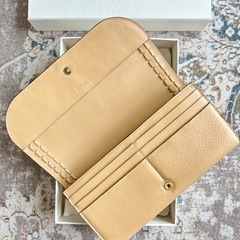 Chloé/クロエ/長財布/二つ折/ベージュ/美品✨の画像