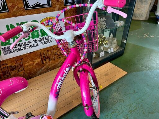 愛品館八千代店】ミニーマウス・ホッピングリボン 16インチ子供自転車