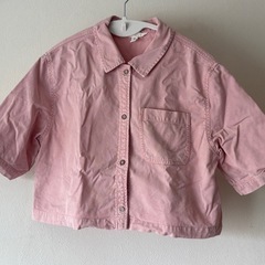 半袖デニムジャケット レディースM ピンク H&M