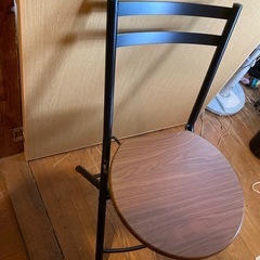 ウッド　家具　折りたたみ椅子の画像