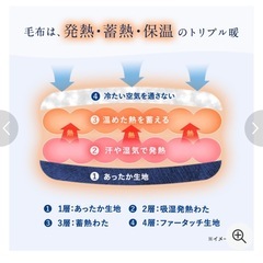 西川ラビットファー毛布、敷きパッド、枕カバー三点セットの画像