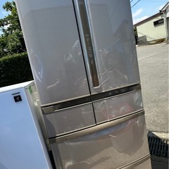 6ドア 日立冷蔵庫 501L 2008年製 中古品 両開き 観音扉
