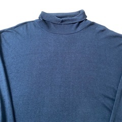 GOOUCH グーチ タートルネックロングtシャツ ネイビー Lサイズ相当の画像