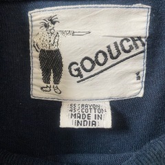 GOOUCH グーチ タートルネックロングtシャツ ネイビー Lサイズ相当の画像