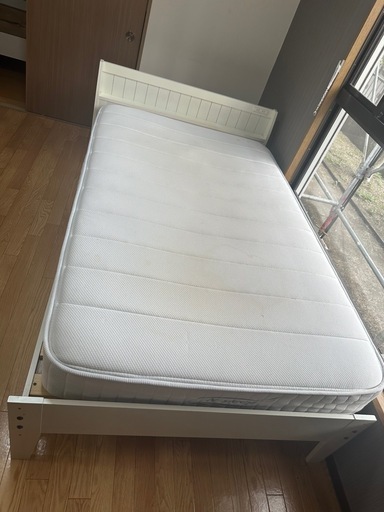 セミダブル　フレーム　マットレス　セット