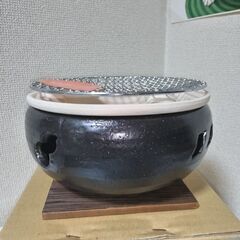 未使用　四日市萬古焼 伊勢炭焼 美鈴陶器　水コンロ 炭火焼コンロ 7号