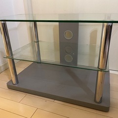 ガラス　テレビ台の画像