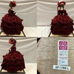 リボン スキヨドール SUKIYO DOLLS 人形 ドール スキヨ 昭和 人形研究所 ガラスケース 中古の画像